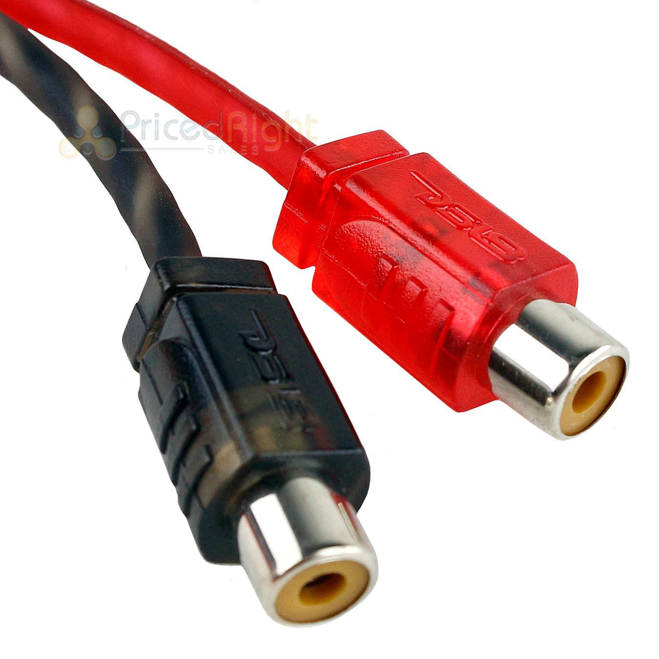 Ds18 Rca Splitter 1 Male to 2 Female Y Connector Car Audio Cable Rca1m2f 2 Pack