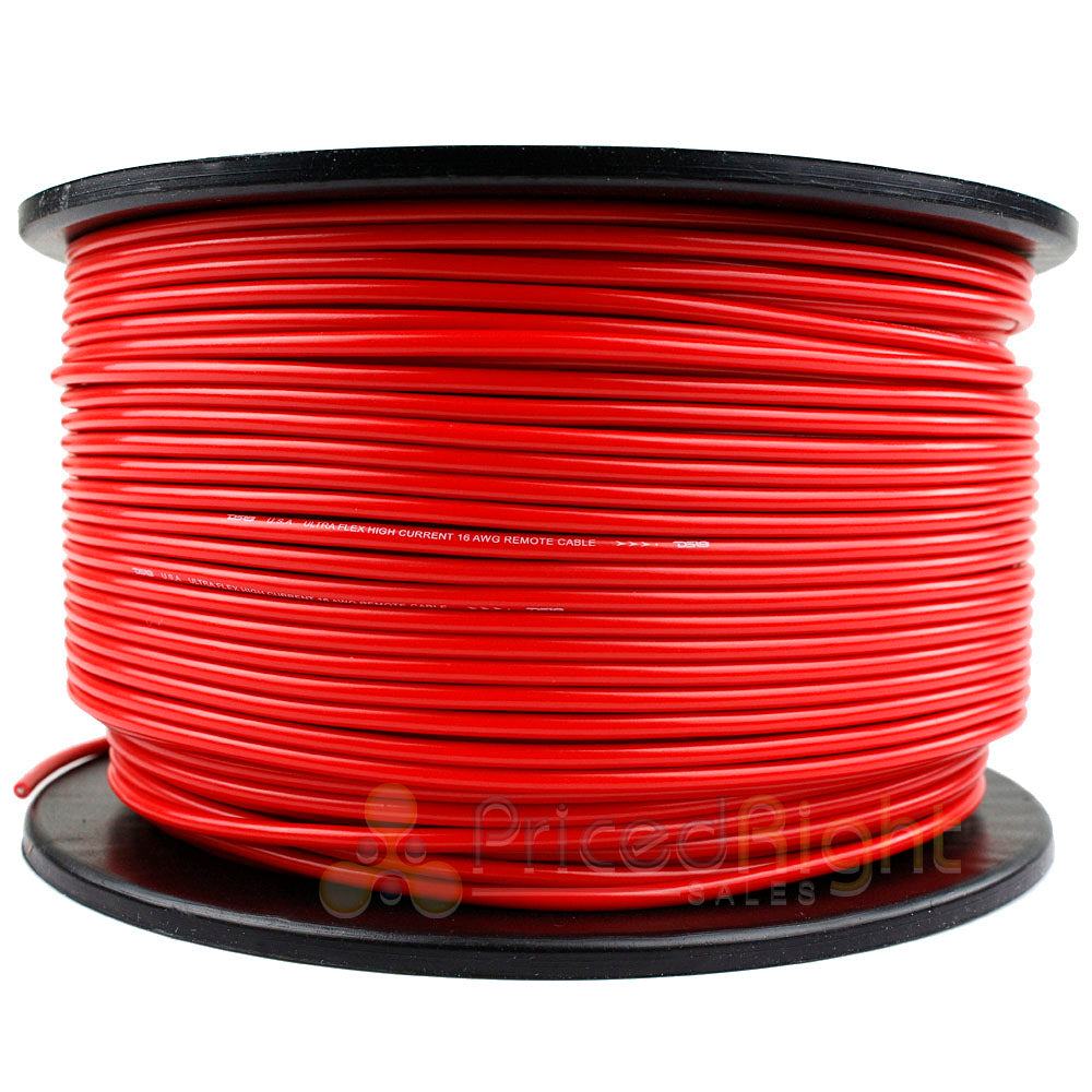 500' Ft Spool 16 Gauge Remote Wire Red Primary 12V Wiring Cable AWG Flexible