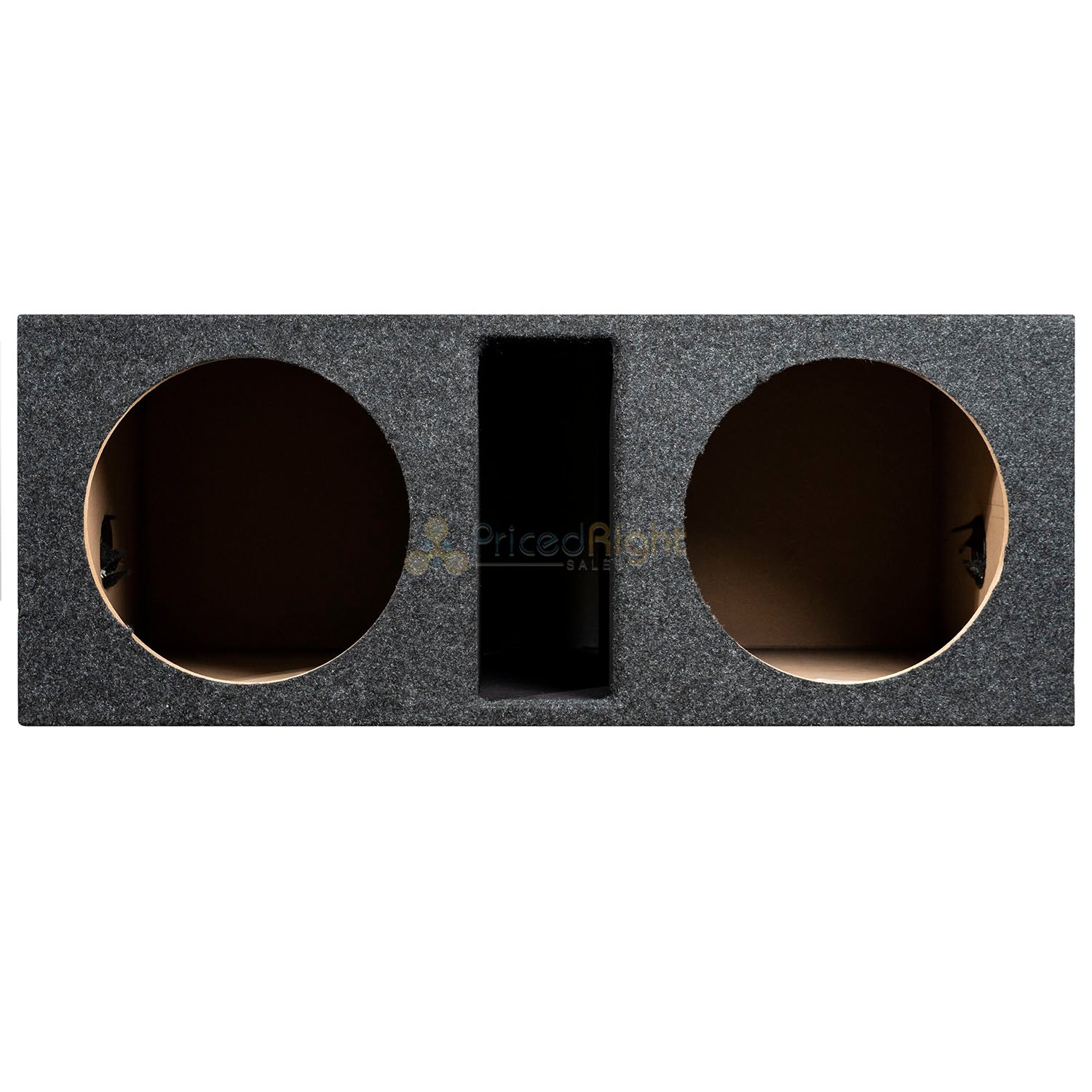 Dual 12" Ported Subwoofer Box Enclosure 3/4" MDF Vented Sub Box RI Audio Carpet