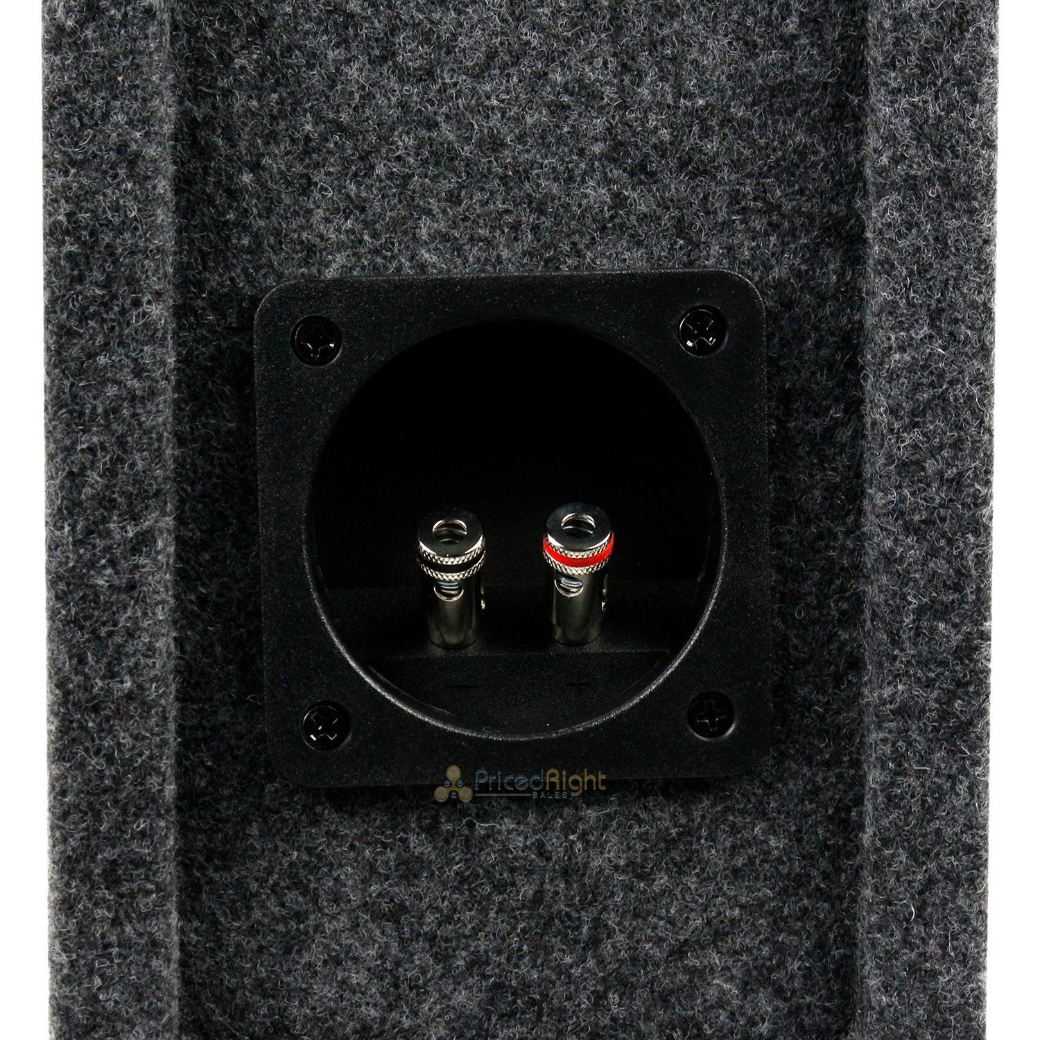 8" Shallow Ported Vented Subwoofer Box Enclosure Single Sub Grey