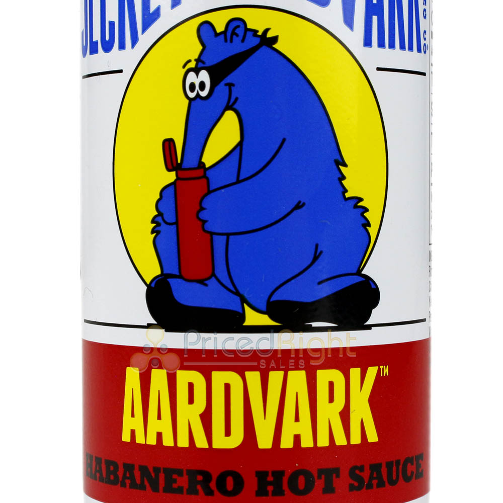 Secret Aardvark Habanero Hot Sauce 8 Oz. No Gmo Spicy Chili Flavor