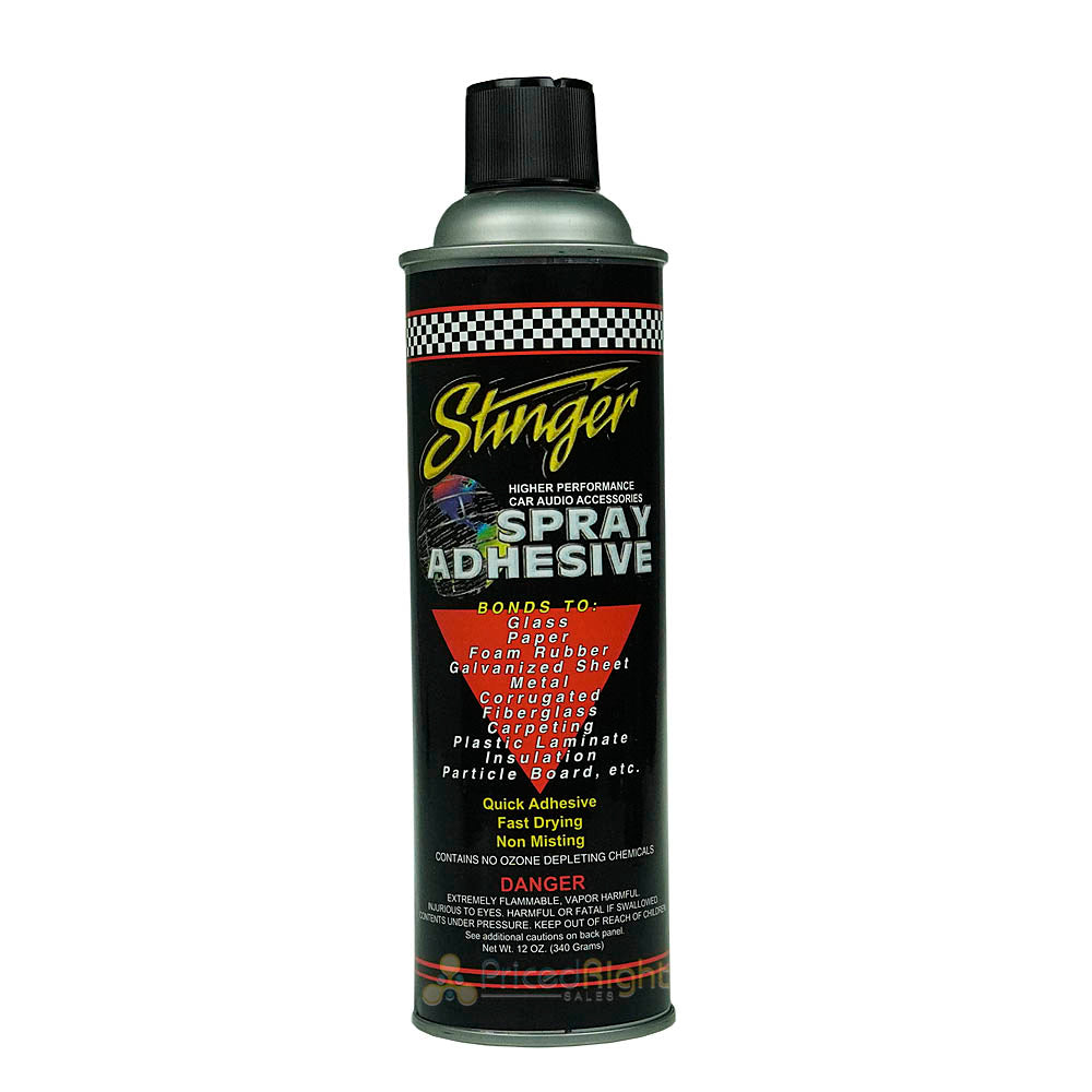 Stinger High Performance Spray Adhesive For Car Audio Accessories 12 oz. SAS