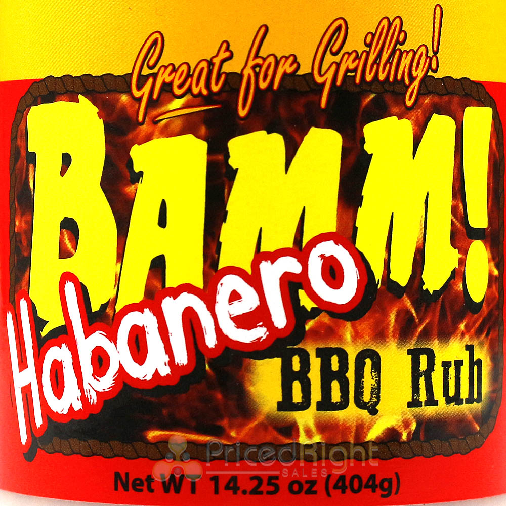 Sucklebusters Bamm! Habanero BBQ Rub Seasoning 14.25 oz. Bottle Sweet & Hot