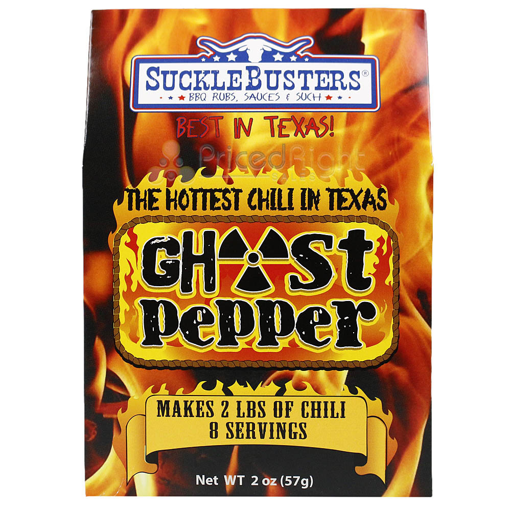Sucklebusters Ghost Pepper Chili Kit 2 Oz Hottest in Texas Seasoning SBCS/022