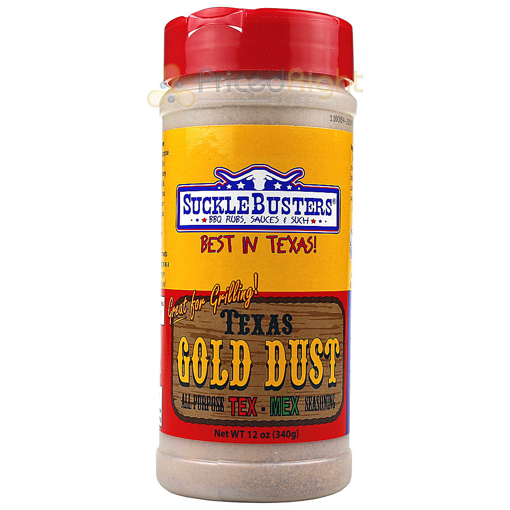 Sucklebusters Texas Gold Dust All Purpose Seasoning Rub 12 Oz Tex Mex Style