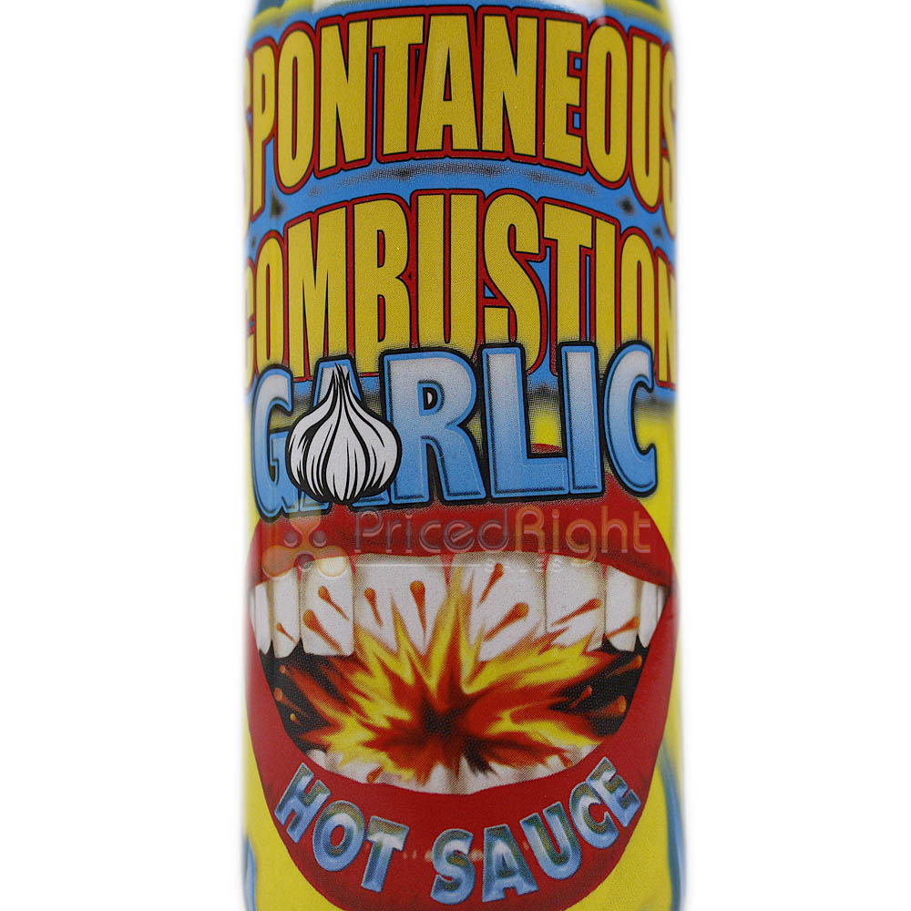 Spontaneous Combustion Garlic Hot Sauce Habanero and Capsicum Extract 5 Oz SC213