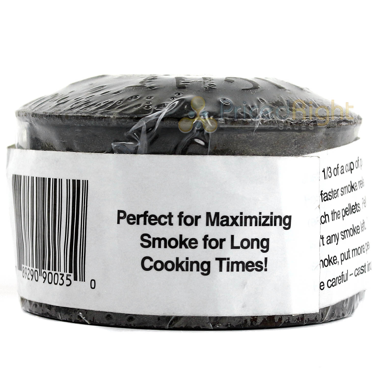 BBQr's Delight Cast Iron Smoker Pot Wood Pellet Smoke BBQ with 1lb Cherry Wood