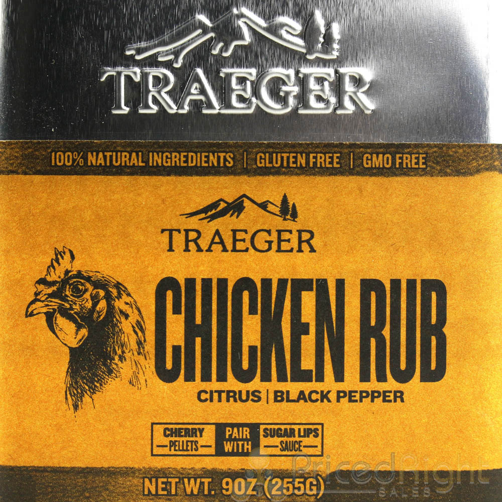 Traeger Grills 9 Oz Chicken Rub Seasoning BBQ Rub Gluten & Gmo Free 100% Natural