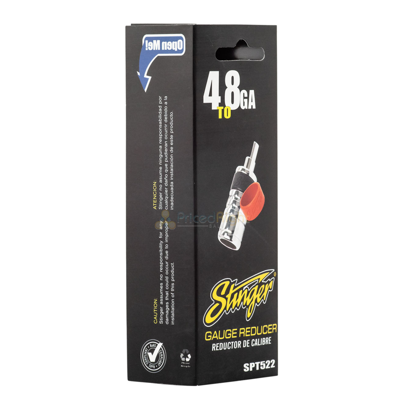 Stinger 4 Gauge Input to 8 Gauge Output Wire Reducer Pin Stinger SPT522
