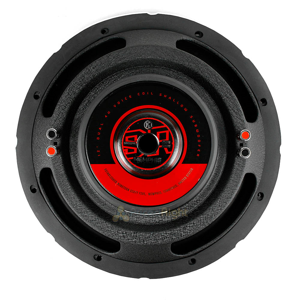 Memphis Shallow 12" Subwoofers 500W Dual 4 Ohm Street Reference SRXS1244 2 Pack