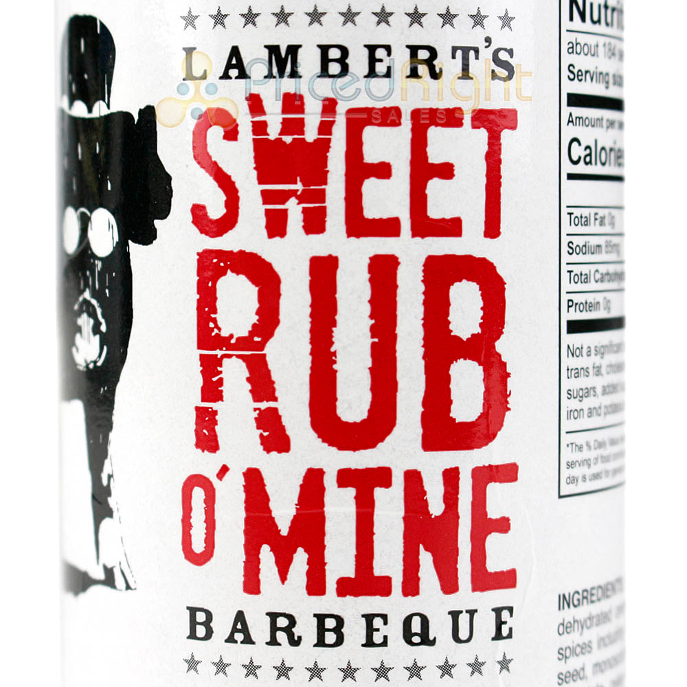 Lamberts BBQ Sweet Rub O' Mine Seasoning 6.5 Oz Award Winning Championship Rub