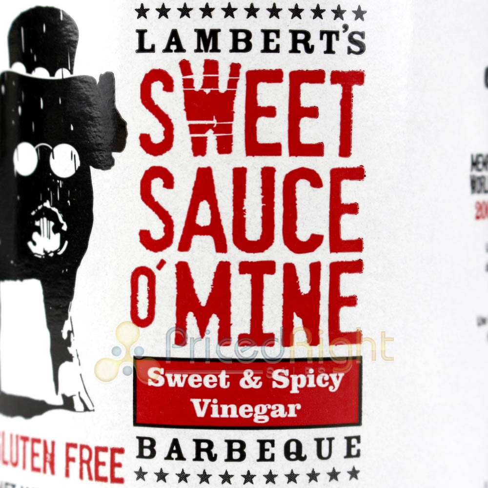 Lamberts Sweet Sauce O' Mine Sweet & Spicy Vinegar BBQ Sauce 18 Oz Award Winning