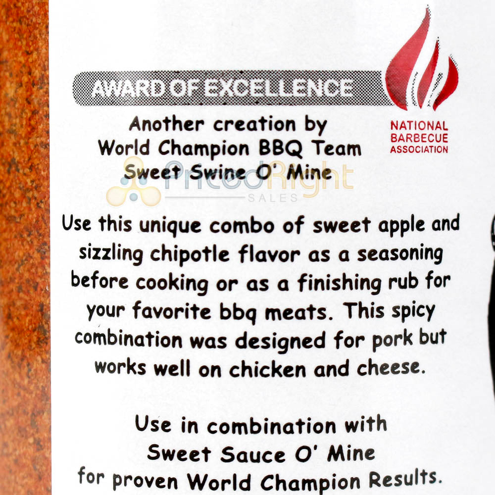 Lamberts BBQ Sweet Rub O' Mine Apple Chipotle Seasoning  9.3 Oz Award Winning