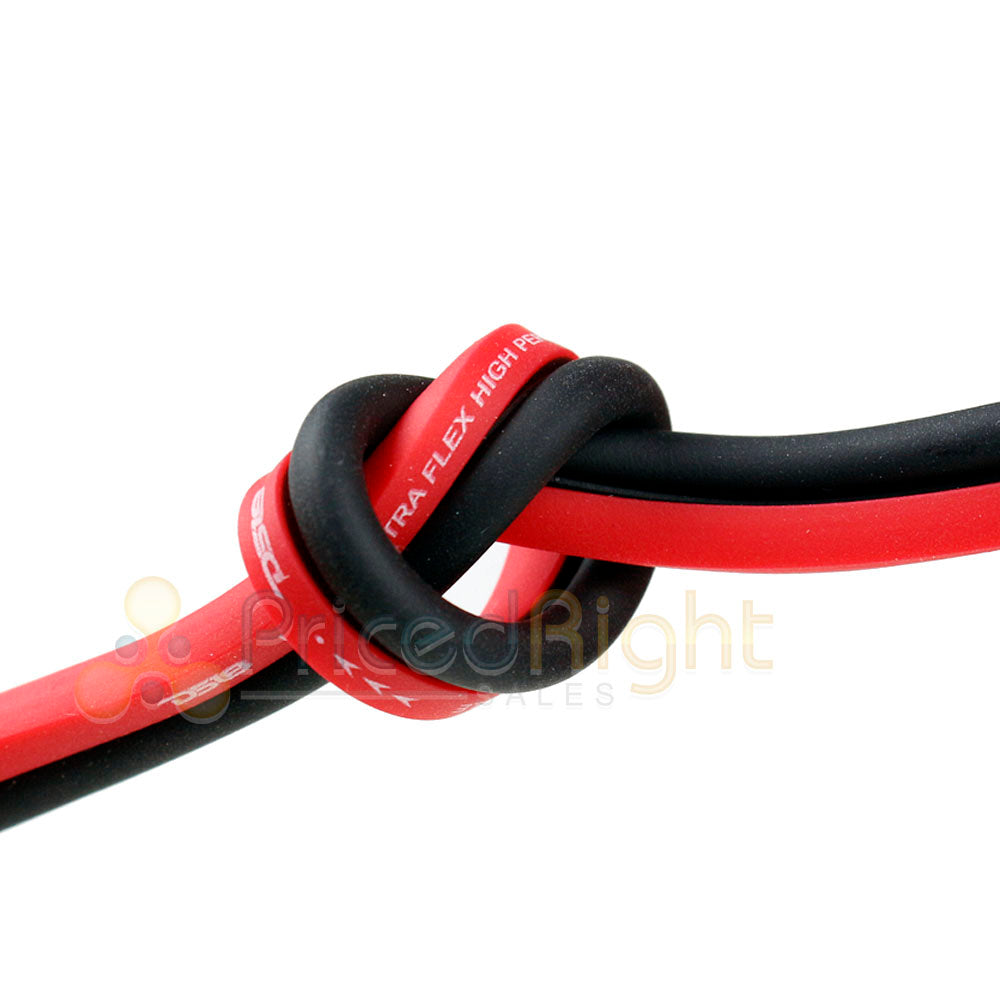 100 Ft 18 Gauge AWG Speaker Cable Car Home Audio 100' Black Red Zip Wire DS18