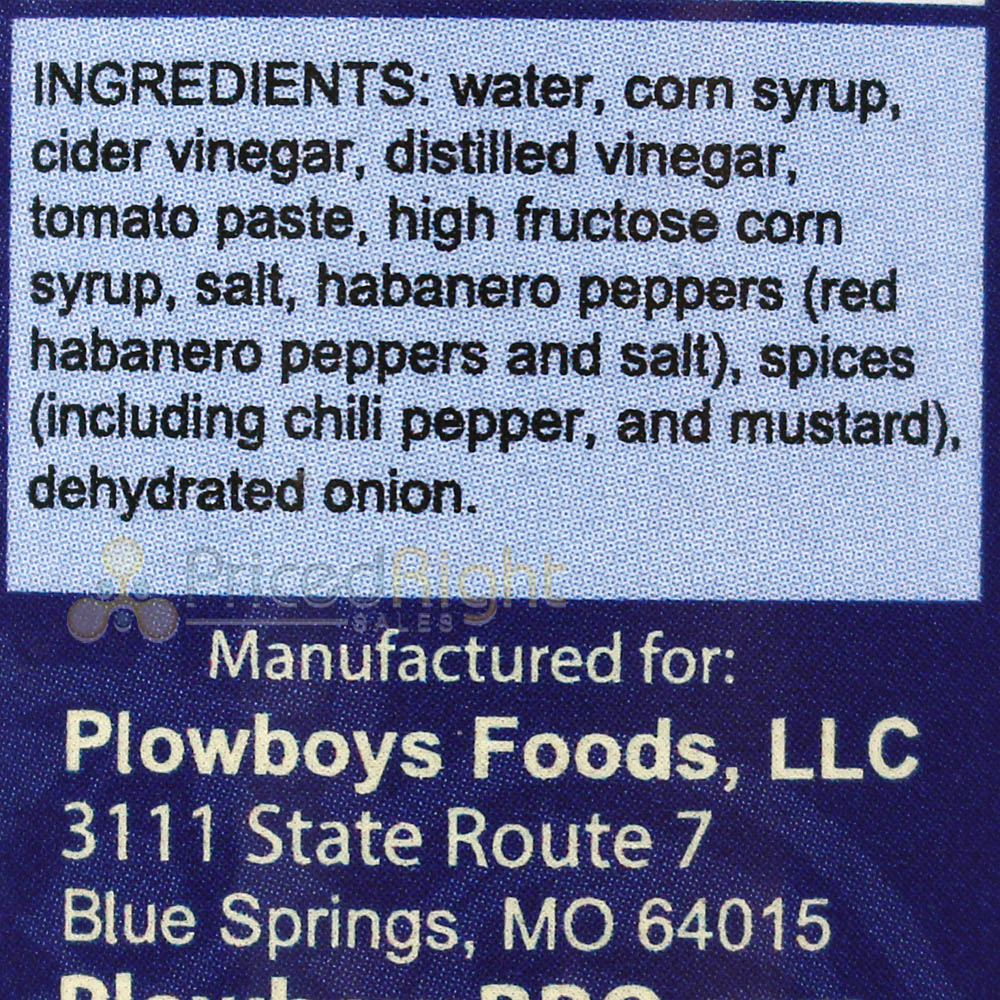 Plowboys Barbeque Tarheel Tang BBQ Sauce 18 oz. Bottle Sweet Tangy Smokey Flavor