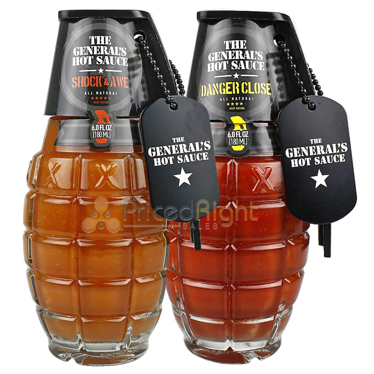 The Generals Shock and Awe and Danger Close Combo Pack All Natural Flavor 6 oz