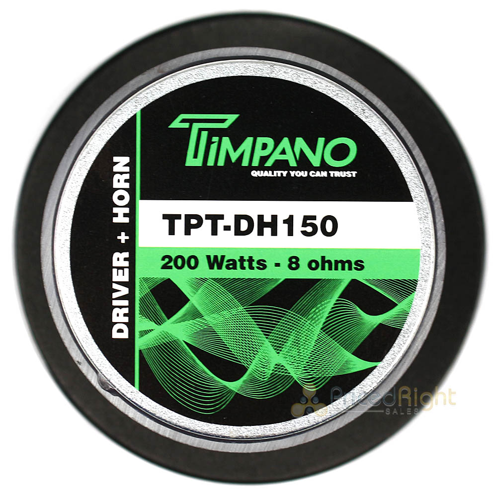 Timpano 1″ Exit Plastic Horn and Ferrite Driver Combo 150 Watts Max TPT-DH150