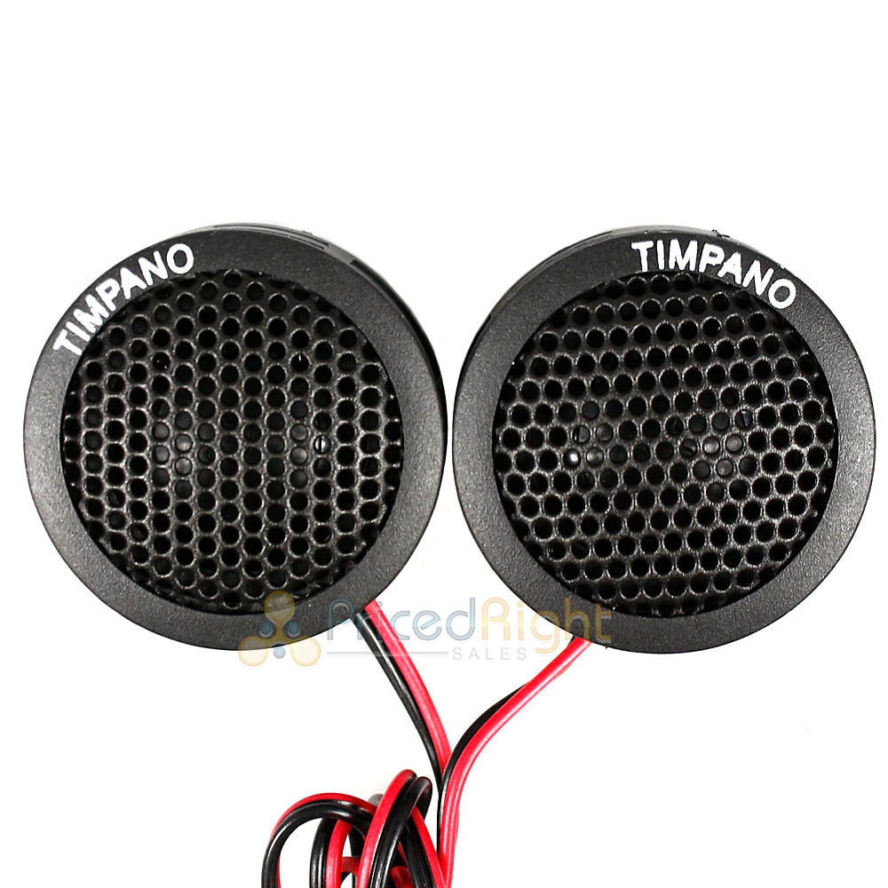 Timpano 1" Dome Tweeter Pair 150 Watts Max 4 Ohm Ultra Compact Car Audio TPT-ST1