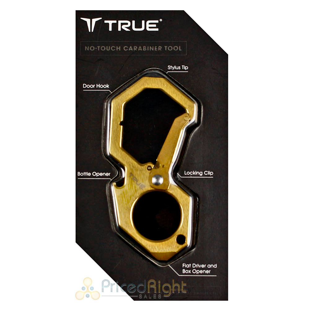 True Utility No Touch Carabiner Multi Tool Germ Resistant TRU-ACC-0007