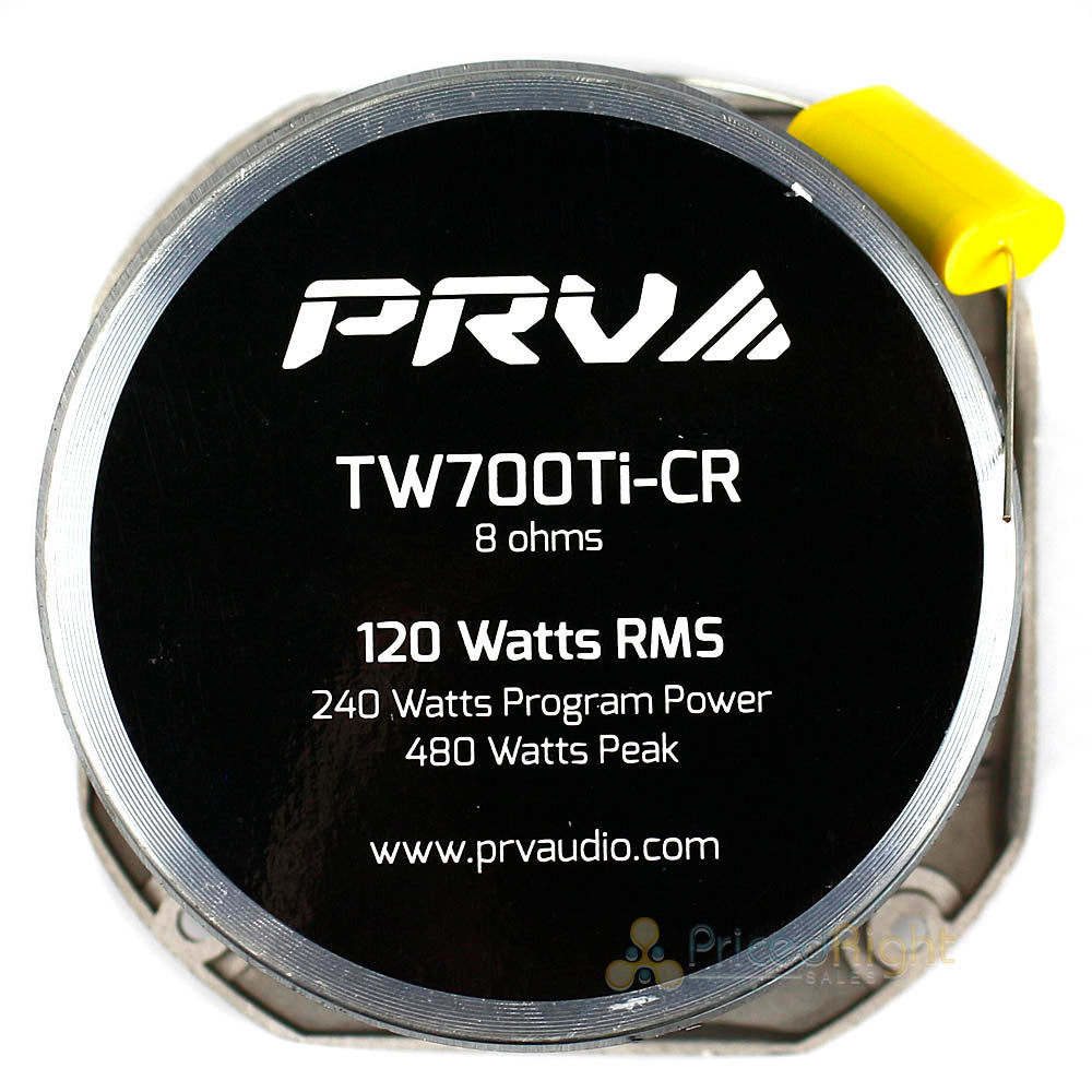 2 Pack 4" Super Bullet Tweeters 120 Watts RMS Power 8 Ohm PRV Audio TW700Ti-CR
