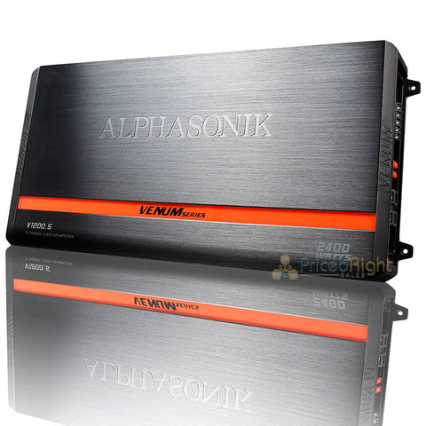 Alphasonik 5 Channel Amplifier 2400 Watts Max Power 2 Ohm