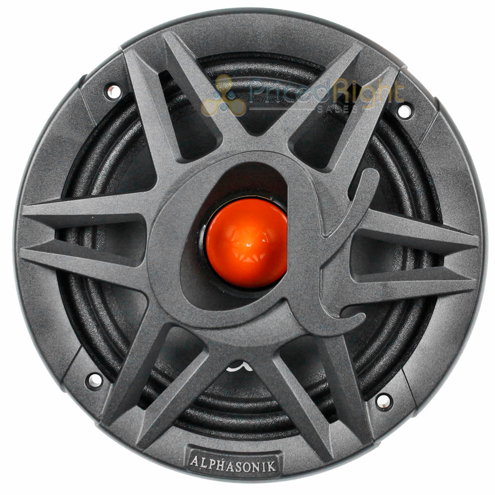Alphasonik 6.5" Midrange Speakers 1400 Watts Max 8 Ohm Venum Series VCA658 Pair