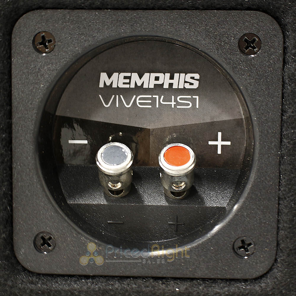 Memphis Audio 14" Subwoofer Loaded Ported Enclosure 4400W Max 1 Ohm VIVE14S1