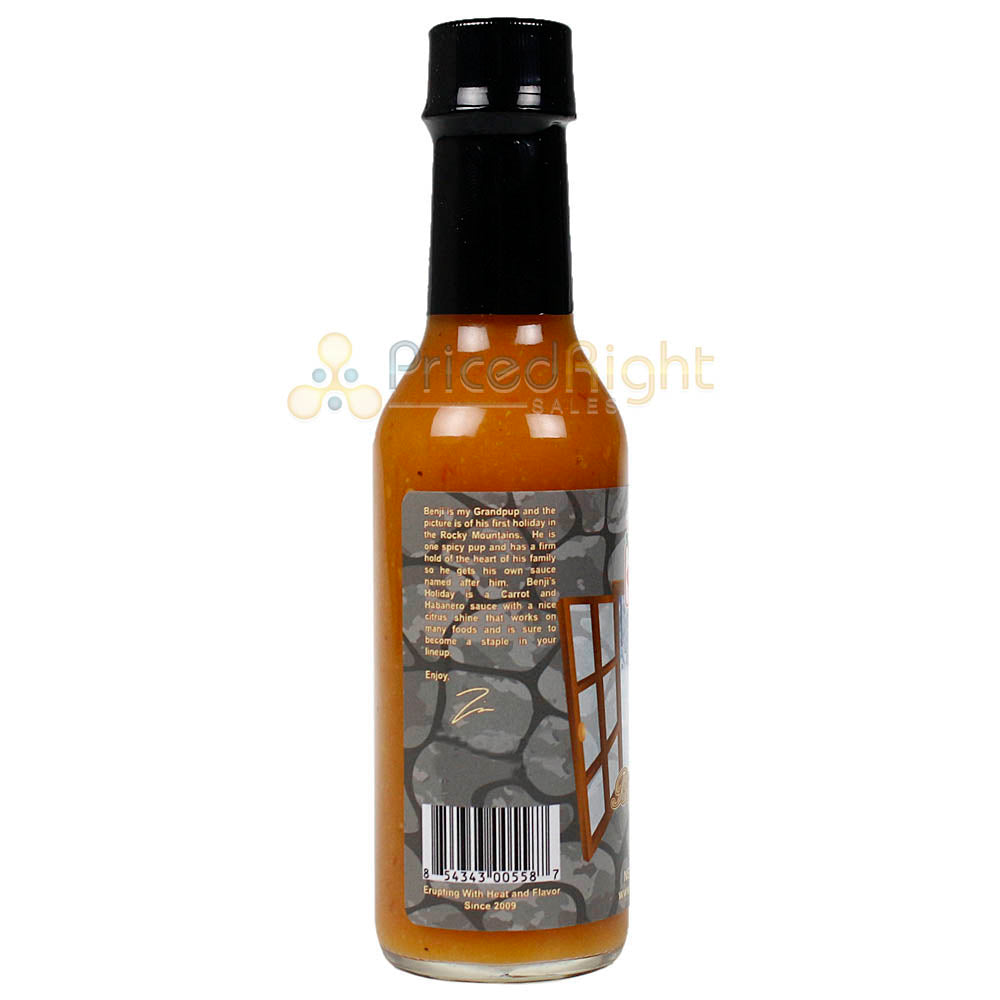 Volcanic Peppers Benji's Holiday Hot Sauce All Purpose 5 Oz Bottle VPBENJI