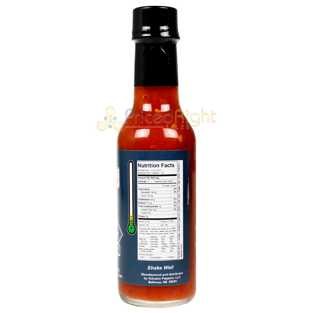 Volcanic Peppers Original Smoked Cayenne Hot Sauce 5 Oz Bottle Mild VPSCSSCS