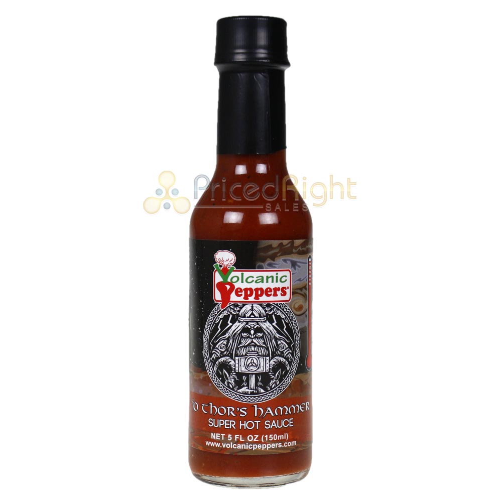 Volcanic Peppers IO Thor's Hammer SUPER Hot Sauce 5 Oz All Purpose VPTHOR