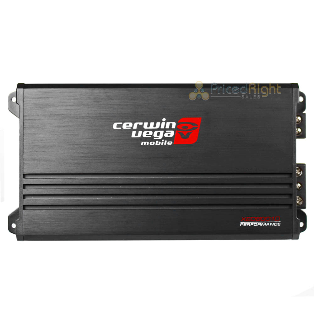 800W RMS 1 Channel Amplifier Monoblock Amp 1 Ohm XED Series XED8001D Cerwin Vega